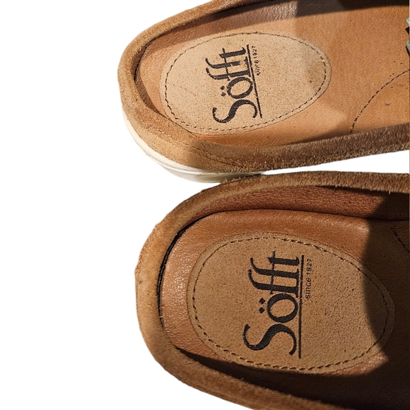 Sofft Women's Suede Leather Slip-On Mule Sneakers.‎ Size 8 - Picture 3 of 8